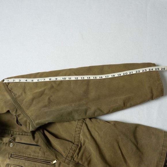 Vintage Carhartt Blanket Lined Duck Canvas Field Coat Jacket USA 90s Olive, XL - Picture 10 of 10